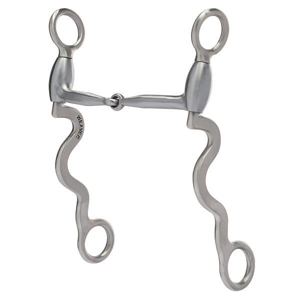 Weaver 5" Horse Bit, Sweet Iron Snaffle Mouth with Copper Inlay, Stainless Steel