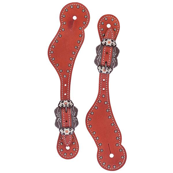 Ladies Weaver Buttered Harness Leather Spur Straps