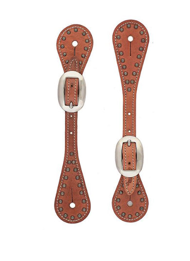 Weaver Leather Youth Harness Leather Spur Straps with Spots