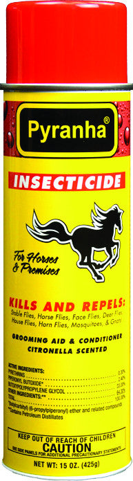 Pyranha Insecticide Aerosol Fly Control For Horses