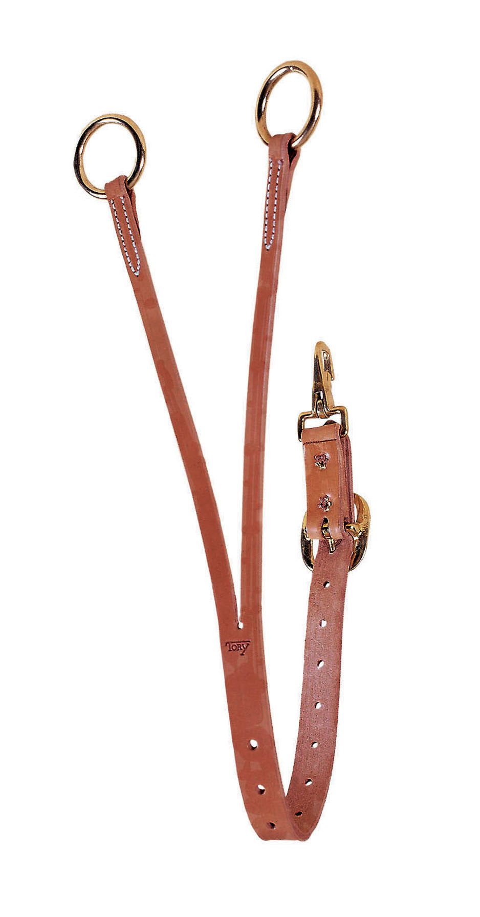 Tory Leather Harness Leather Training Fork with Solid Brass Hardware