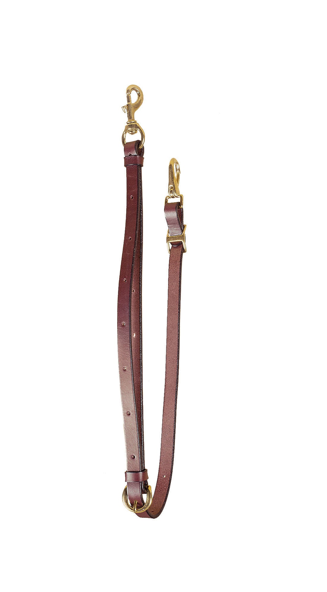 Tory Leather Bridle Leather Tie Down with Solid Brass hardware