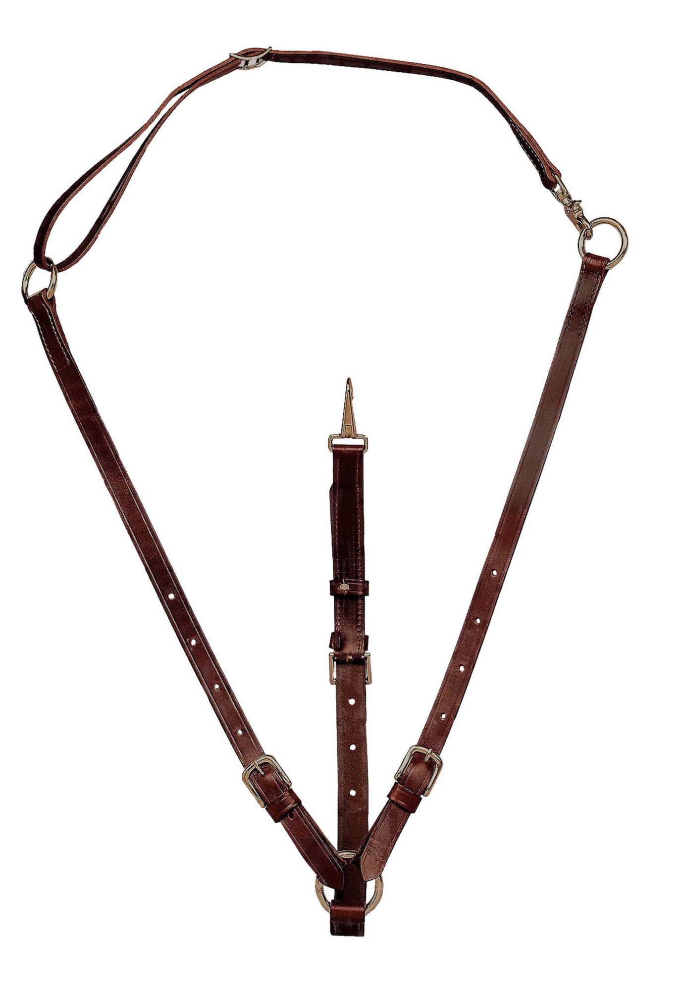 Tory Leather Adjustable Training Martingale With Neck Strap
