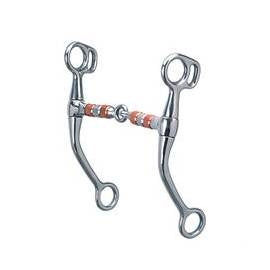 Weaver Tom Thumb Snaffle Bit, 5" Roller Mouth, Stainless Steel