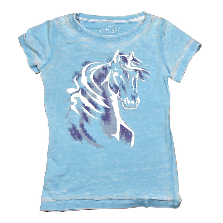 Youth Cowboy Hardware Watercolor Horse Tee