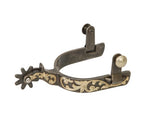Ladies’ Weaver Leather Spurs with Replaceable Rowels and Floral Accents