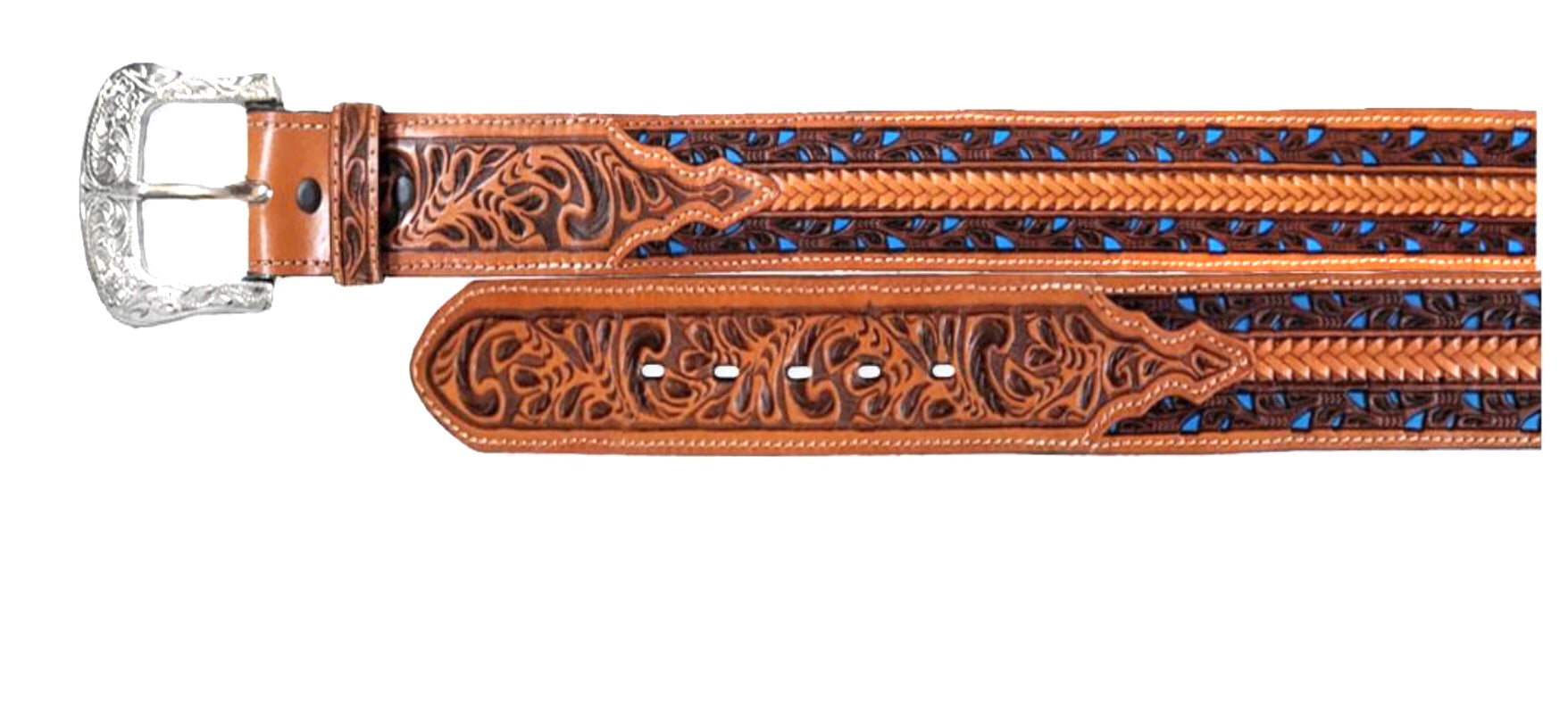 Ranger Belt Co. Braided Inlay Western Fashion Belt