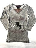 Girls Cowgirl Legend Horse Shirt