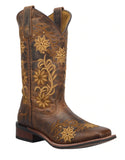 Ladies Laredo Cowboy Approved Secret Garden Leather Boot