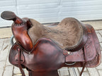 Used American Handmade Sam L. Lowy 16" Western Trail/Ranch Saddle