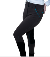 Child's RHC Equestrian Contrast Piping Euro Seat Breeches