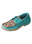 Women’s Twisted X Driving Mocs- Turquoise / Leopard