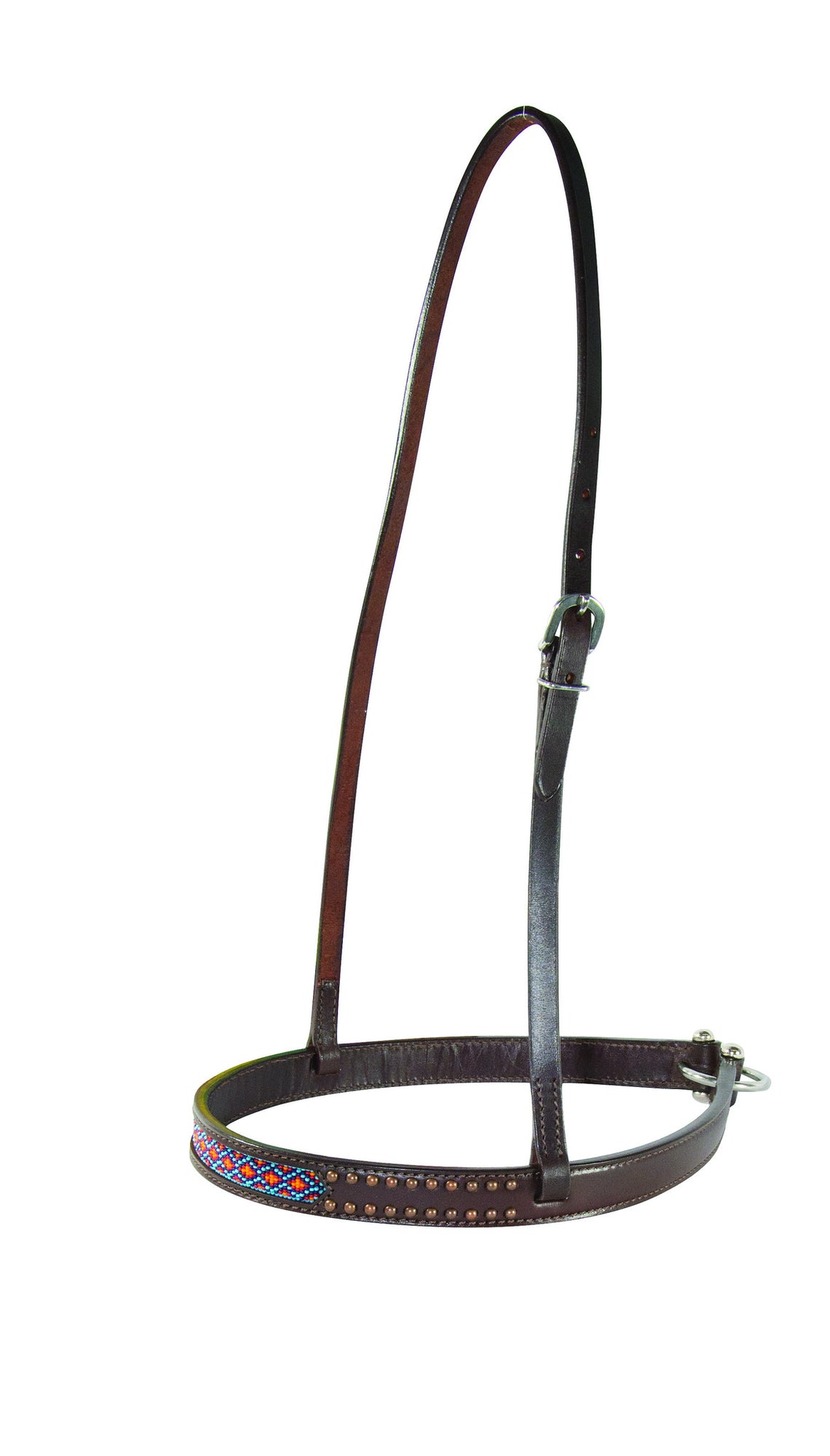 Circle Y Noseband with Copper Bead Inlay