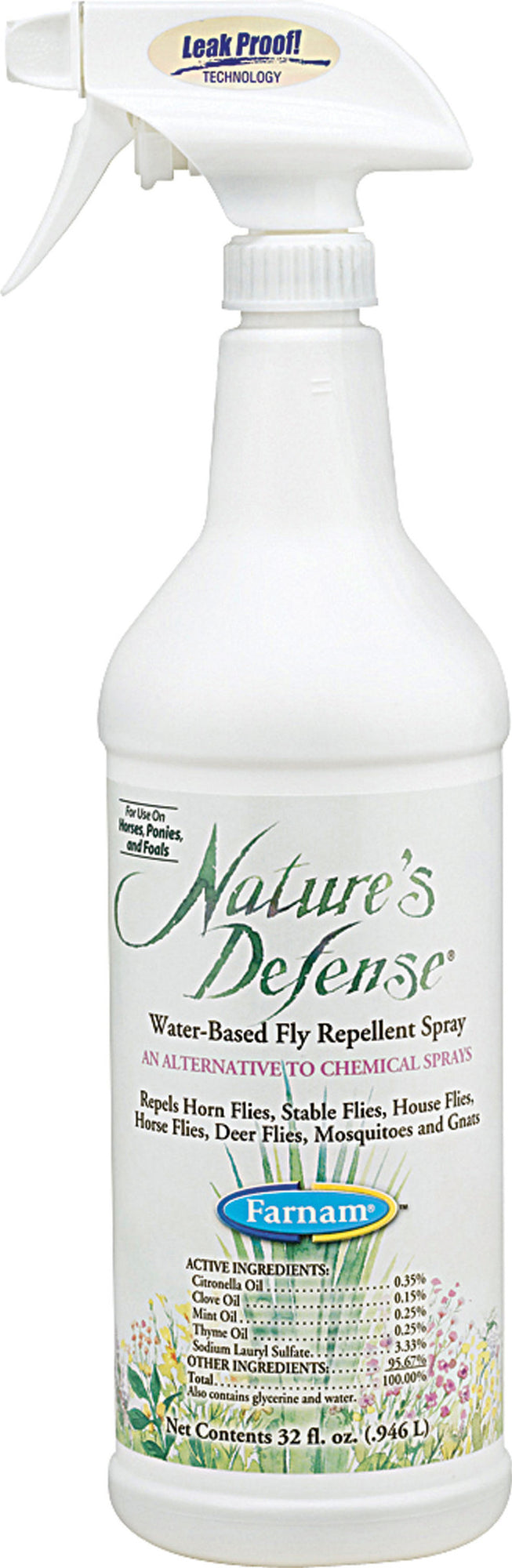 Nature’s Defense Water Based Fly Repellent Spray