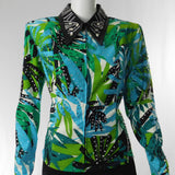 Ladies Western Collection Tropical Blue & Green Show Jacket
