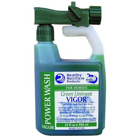Healthy Hair Care Green Liniment Vigor Power Wash - 32Oz Spray System