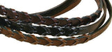 Tory Leather 5/8" X 60" Long Laced Rein With Hook & Stud Bit Ends