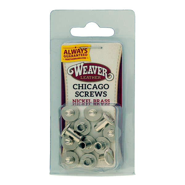 Weaver Chicago Screw Handy Pack Nickel Over Brass, Floral
